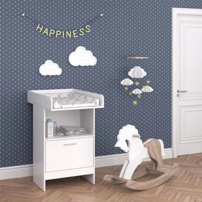 Afbeelding van Vicco Luiercommode &quot;Leo&quot;, wit, 60 x 103 cm met lade