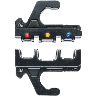 Image de KNIPEX 97 39 06 Matrices de sertissage pour cosses câble isolées, connecteurs + bout à