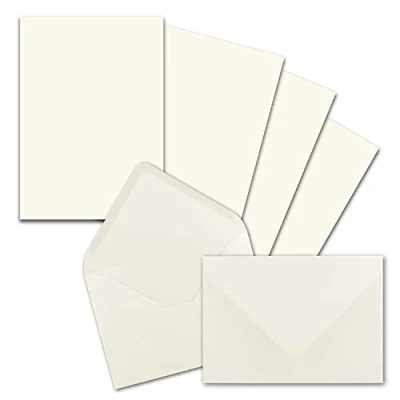 Afbeelding van Colourh® by Gustav Neuser enveloppen, 25 vellen motiefpapier, DIN A5, met formaat C6, natte plakrand (wit), briefpapier mat enveloppen