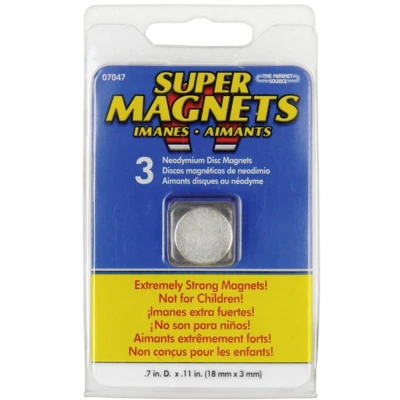 Afbeelding van Blanko Magneet (Ø x h) 18 mm 3 rond RVS stuk(s) 205018