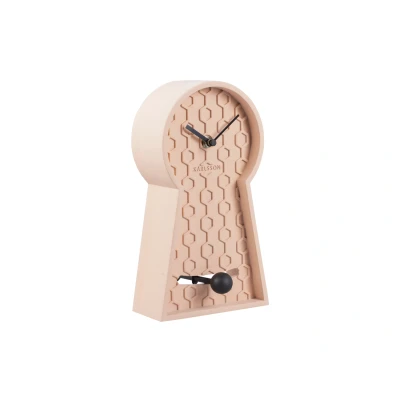 Afbeelding van Karlsson Honeycomb Pendulum Tafelklok Roze