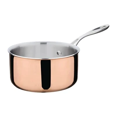 Afbeelding van Vogue Triwall koperen inductie steelpan 18cm