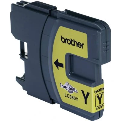 Afbeelding van Brother LC 980Y Inktcartridge Geel