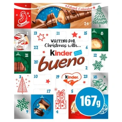 Afbeelding van Kinder Bueno Adventskalender chocolade 167 g