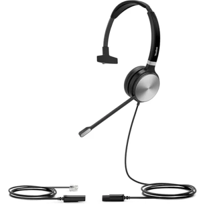 Image de Yealink UH36 Mono Micro casque sur oreille filaire USB, jack 3,5mm noir et argent