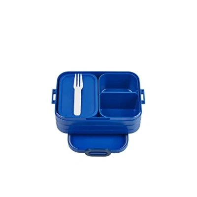 Image de Mepal Panier Repas Bento Take A Break pour Midi Boite Compartiment Lunchbox Sandwichs, Petits Snacks et Restes Snack &amp; Déjeuner 900 ml Vivid Blue