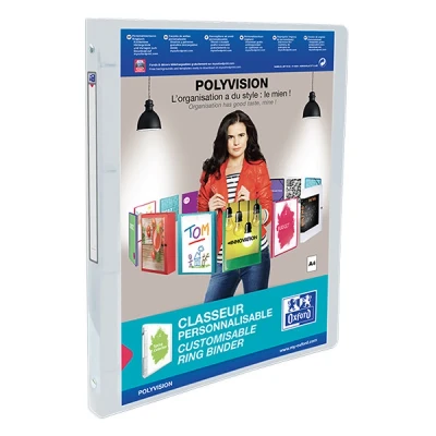 Image de Elba Modling Classeur Personnalisable Transparent A4+ Dos 20mm Incolore