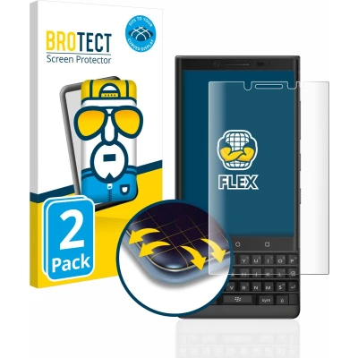 Afbeelding van BROTECT Screenprotector voor BlackBerry Key2 Folie Beschermfolie transparant volledig dekking (2 Stuks)