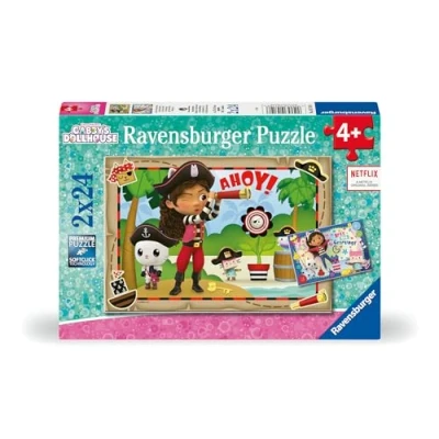 Afbeelding van Ravensburger puzzel Gabby&#039;s Dollhouse Legpuzzel 2x24 stukjes