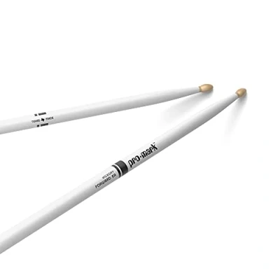 Afbeelding van Promark TX5AW Classic Forward 5A White hickory drumstokken wit met houten tip