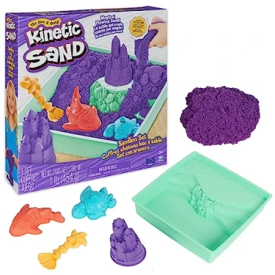 Afbeelding van Kinetic Sand Box Paars 1 stuk