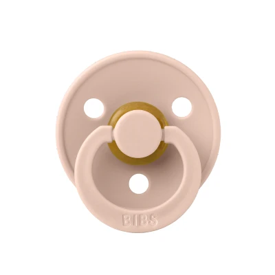 Afbeelding van Bibs Fopspeen natuurrubber oldrose/blush maat 0 6 mnd