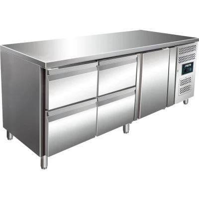 Afbeelding van Geforceerde koelwerkbank Kylja 3140 TN 1 deurs en 4 lades (H)89/95x(B)179,5x(D)70