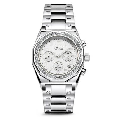 Afbeelding van VNDX Amsterdam Dames horloge The One Zilver Wit