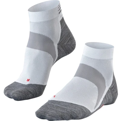 Afbeelding van FALKE BC6 Short Fietssokken anti blaren, road cycling lyocell sportsokken unisex wit Maat 46 48