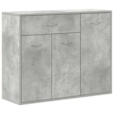 Image de vidaXL Buffet Gris béton 88x30x70 cm Bois d&#039;ingénierie800679