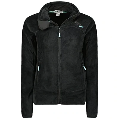 Afbeelding van Geographical Norway Uniflore Lady Damesvest, Zwart/Turkoois