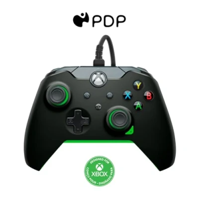 Image de Manette filaire Pdp pour Xbox et PC Noir fluo