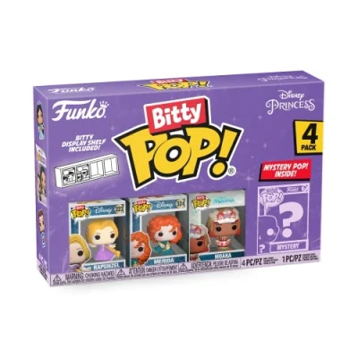 Image de Pack 4 figurines Funko Bitty Pop Disney Princess Rapunzel