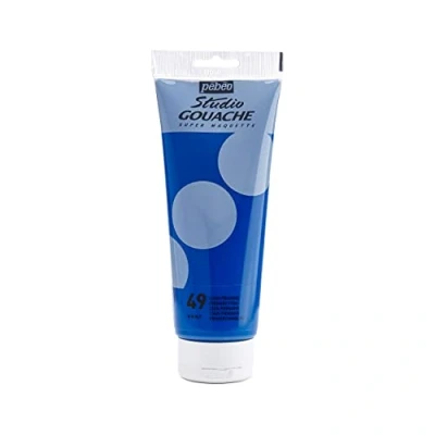 Image de Pébéo Peinture Gouache 1 Tube de 220 ml Cyan 270 049