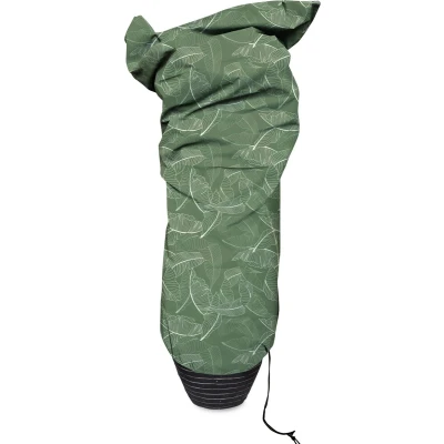 Afbeelding van Plantenhoes medium 100x200 cm groene print