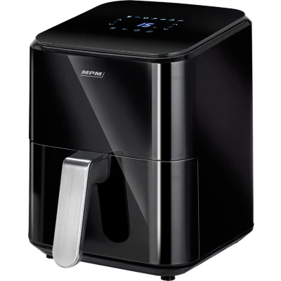 Afbeelding van MPM Airfryer 4,5 Liter Heteluchtoven Digitaal LED Display 1400W Hetelucht Friteuse Zwart