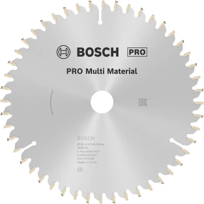 Image de BOSCH 2608640507 lame de scie circulaire Multi Material, 180 x 30/20 2.4 mm, 48T