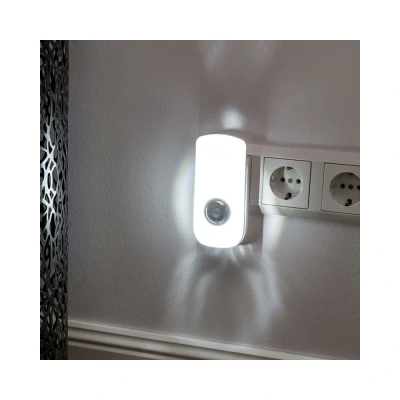 Afbeelding van Müller Licht Nox 27700013 LED nachtlamp met bewegingsmelder Rechthoekig Warmwit Wit