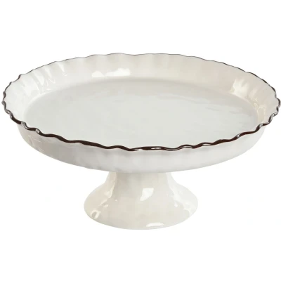 Afbeelding van Eetbord Home ESPRIT Wit Bruin Porselein 26 x 11 cm