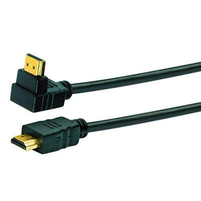 Afbeelding van Schwaiger HDMW13053 HDMI kabel Aansluitkabel A stekker, stekker 1.30 m Zwart 4K UHD, Vergulde steekcontacten