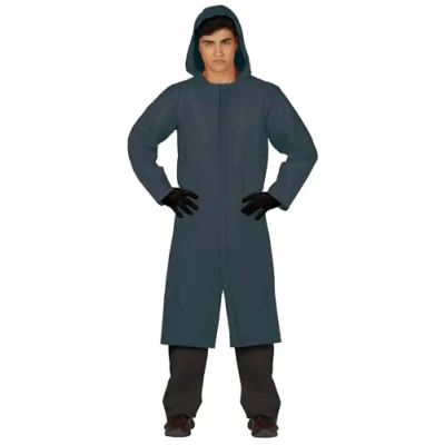 Afbeelding van Guirca Squid Game Pak Frontman Van Het Dodelijke Inktvisspel Kostuum Grijs Maat 52 54 Halloween Verkleedkleding