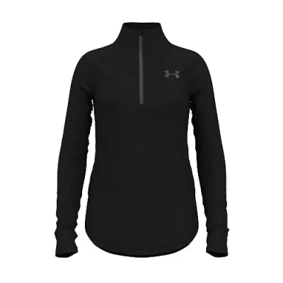 Afbeelding van Under Armour Tech Graphic 1/2 Zip Meisjes Sportshirt Zwart Maat 122