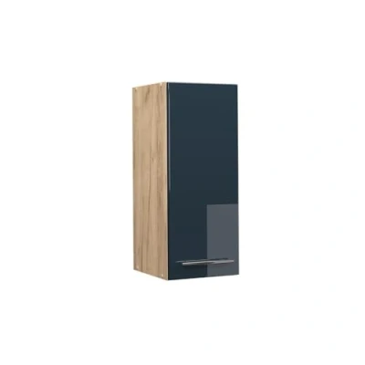 Afbeelding van Vicco Hangkast Fame Line, Donkerblauw hoogglans/Krachtige eik goud, 30 cm