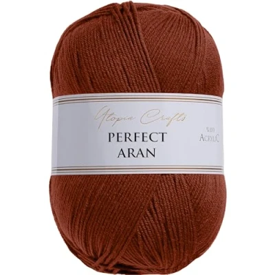 Afbeelding van Utopia Crafts Aran brei en haakgaren, 400 g (kersenhout)