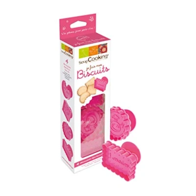 Afbeelding van Scrapcooking Plunger Cutter Biscuits Set/4