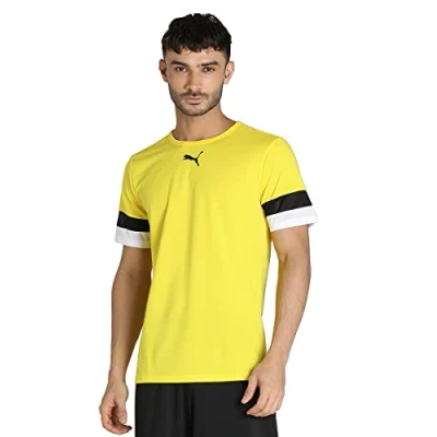 Afbeelding van Puma Teamrise Shirt Korte Mouw Heren Geel Maat: XXL