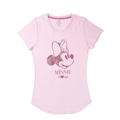 Afbeelding van Disney Minnie Mouse T shirt voor dames, roze, Roze