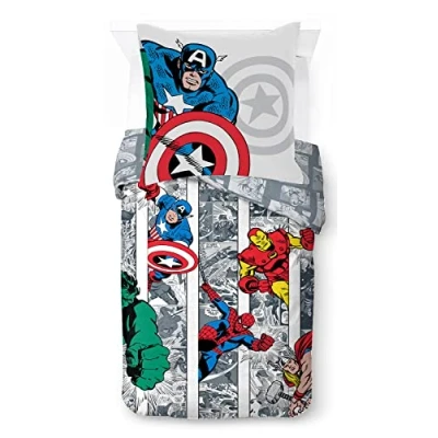 Afbeelding van Marvel Comics Cool kinderbeddengoed 135 x 200 cm 100% katoen 80
