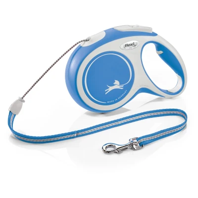 Afbeelding van Flexi Hondenriem New Comfort Koord Blauw 8m max. 20kg