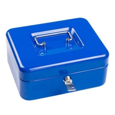 Image de SAX NOUVEAU !!! Caissette à monnaie 20x16x9 cm, 5 compartiments pour pièces de monnaie, BLEU