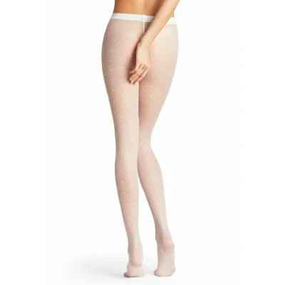Afbeelding van Falke DOT Transparent MATT Panty white, Dames, Maat: Small, White