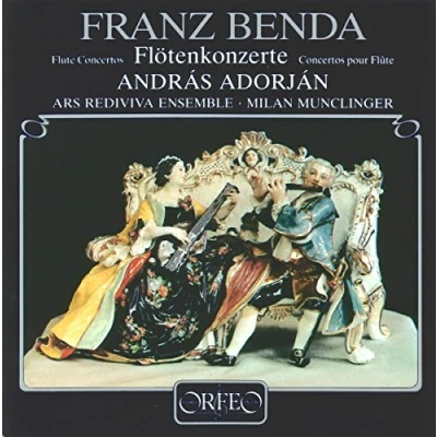 Afbeelding van András Adrorján, Ars Rediviva Ensemble, Milan Munclinger Benda: Flötenkonzerte (CD)