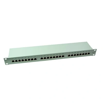 Afbeelding van LogiLink NP0053 24 poorten Patchpaneel 483 mm (19) CAT 6 1 HE Zwart