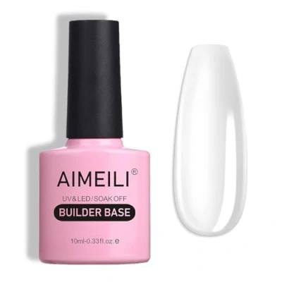 Afbeelding van AIMEILI 5 in 1 builder base gel, opbouwgel transparant voor kunstnagels extensie, basislaag, versterking en reparatie van manicure, lijm decoraties stickers, 10 ml