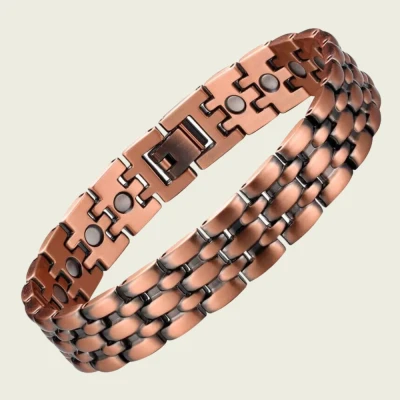 Afbeelding van Luxe gezondheidsarmband magnetisch koper 1,3 cm
