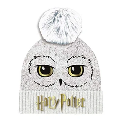 Afbeelding van Harry Potter Hedwig Pom Beanie Wit