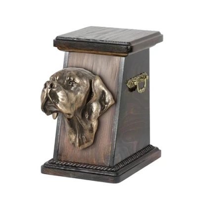 Afbeelding van Elegante urn hond voor Engelse Pointer met hondenbuste ter nagedachtenis