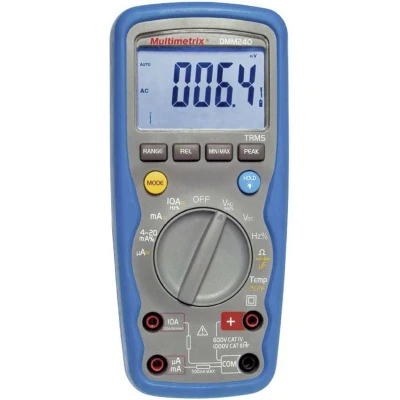 Afbeelding van Multimetrix DMM 240 Multimeter Digitaal Waterbestendig (IP67) CAT III 1000 V, IV 600 V Weergave (counts): 40000
