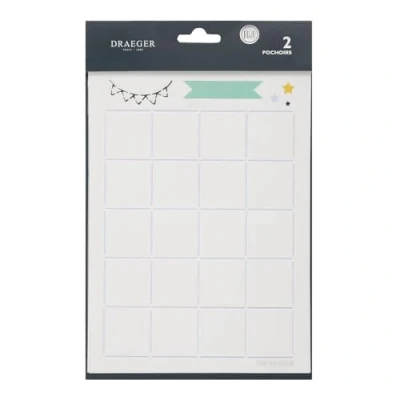 Afbeelding van D.I.Y met Toga Maanden Stencils Kogel Agenda, Kunststof, Wit, 15 x 20 cm