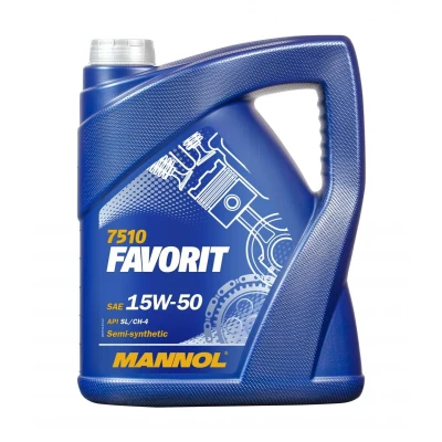 Afbeelding van Mannol Favorit 15W 50 5L Motorolie MN7510 5 VOLKSWAGEN: TRANSPORTER 3 Bus, LT 28 35 II Minibus, GOLF 1 Cabriolet, TOYOTA: Yaris Hatchback